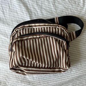 Baggu Brown Stripe Fanny Pack